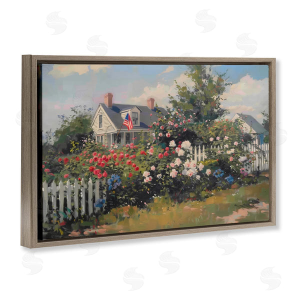 Stupell Industries Arlington Prints | Patriotic Cottage Garden