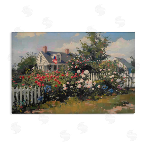 stupell industries Arlington Prints | Patriotic Cottage Garden