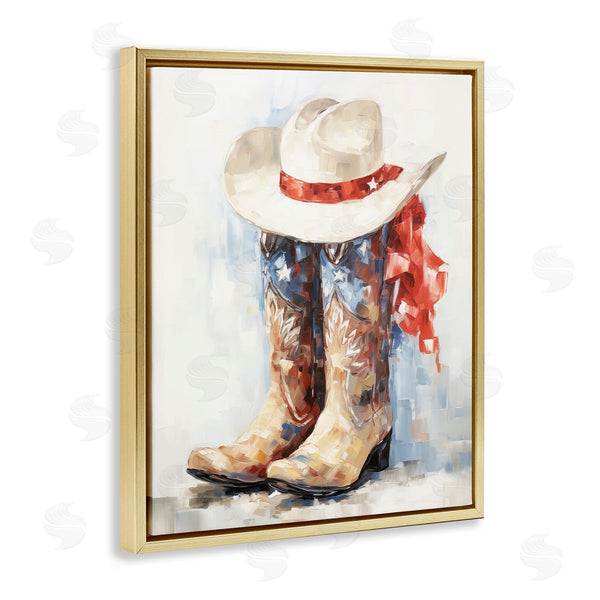 Stupell Industries Arlington Prints | Patriotic Cowboy Boots