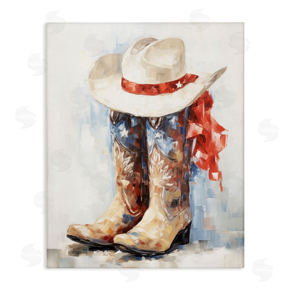 Stupell Industries Arlington Prints | Patriotic Cowboy Boots