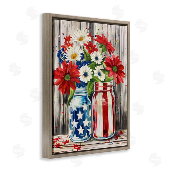 Stupell Industries Arlington Prints | Patriotic Flower Jars