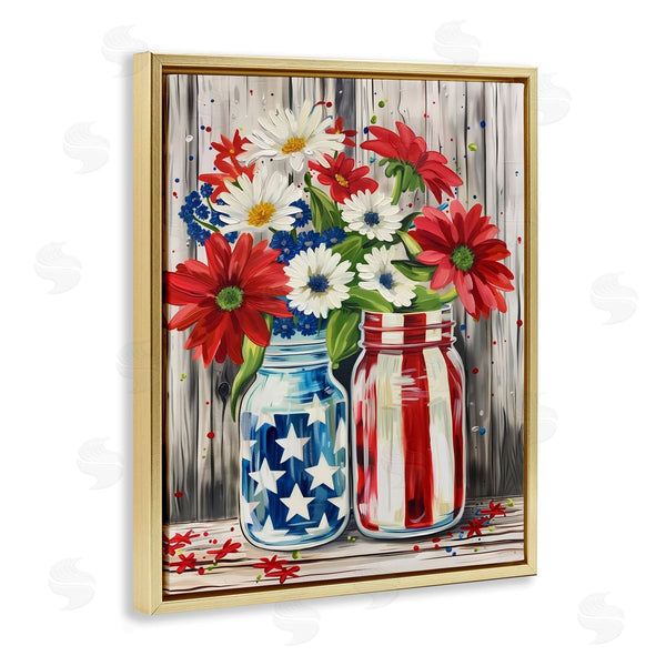 Stupell Industries Arlington Prints | Patriotic Flower Jars