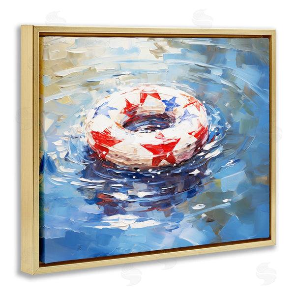 Stupell Industries Arlington Prints | Patriotic Pool Floatie