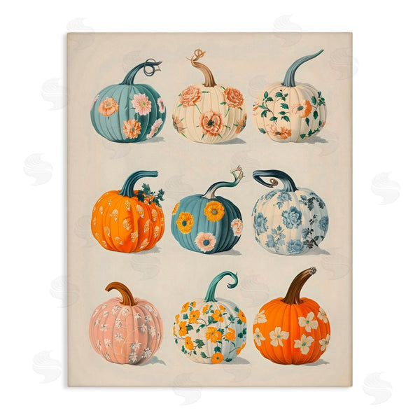 stupell industries Arlington Prints | Patterned Pumpkins Assortment Wall Art