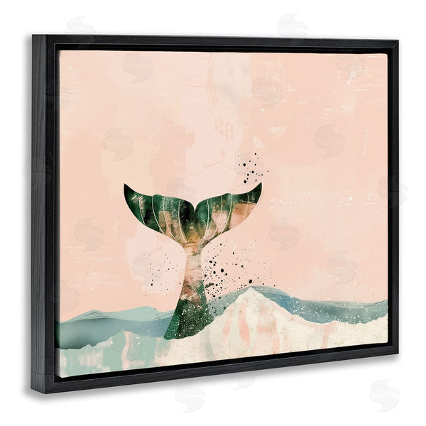 Stupell Industries Arlington Prints | Pink Abstract Whale Tail Wall Art
