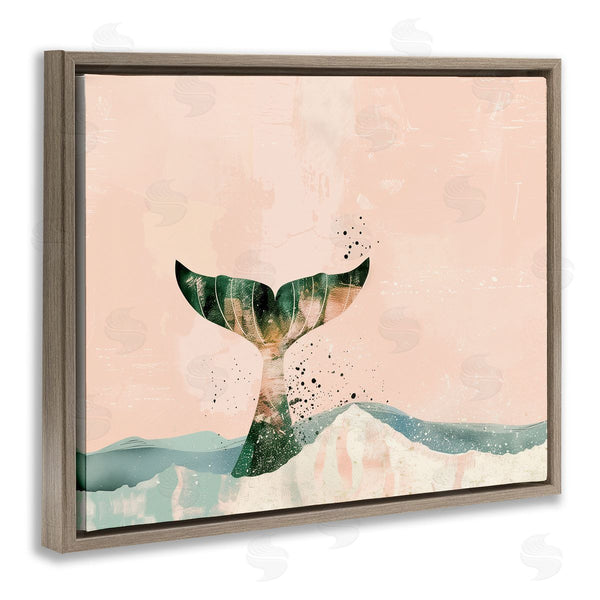 Stupell Industries Arlington Prints | Pink Abstract Whale Tail Wall Art