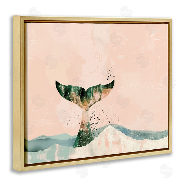 Stupell Industries Arlington Prints | Pink Abstract Whale Tail Wall Art