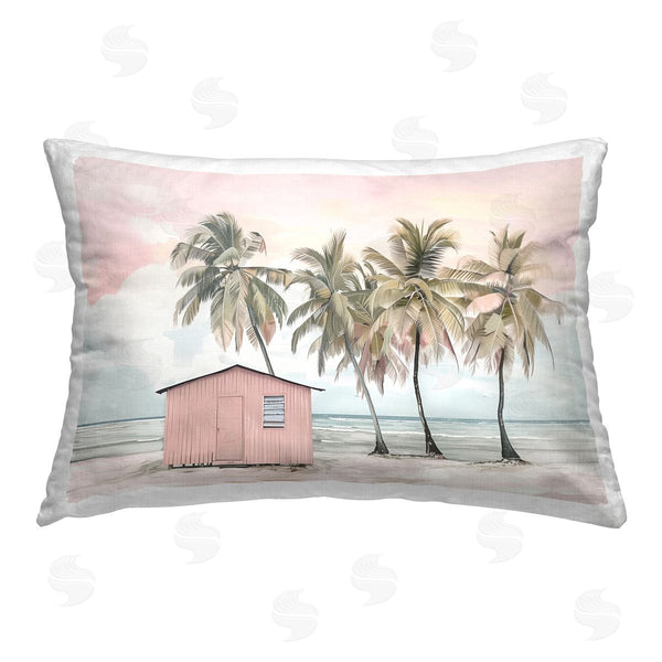 stupell industries Arlington Prints | Pink Beach Hut & Palms