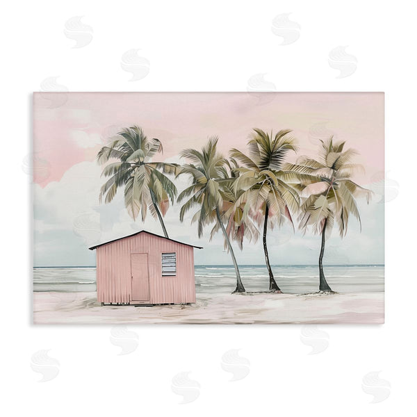 stupell industries Arlington Prints | Pink Beach Hut & Palms
