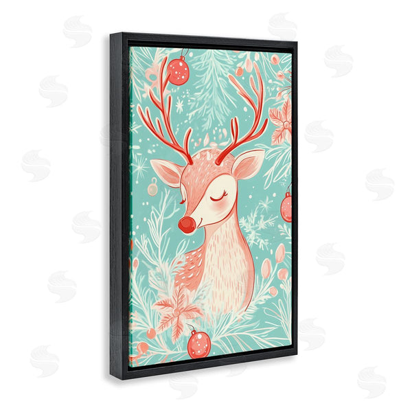 Stupell Industries Arlington Prints | Pink & Blue Vintage Reindeer