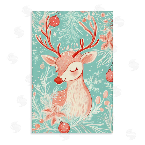 stupell industries Arlington Prints | Pink & Blue Vintage Reindeer