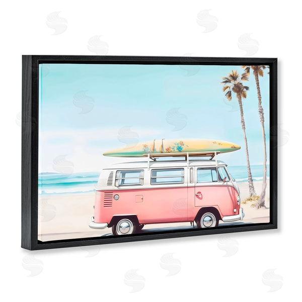 Stupell Industries Arlington Prints | Pink Bus On Tropical Shores
