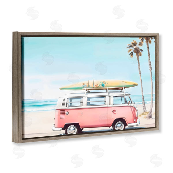Stupell Industries Arlington Prints | Pink Bus On Tropical Shores