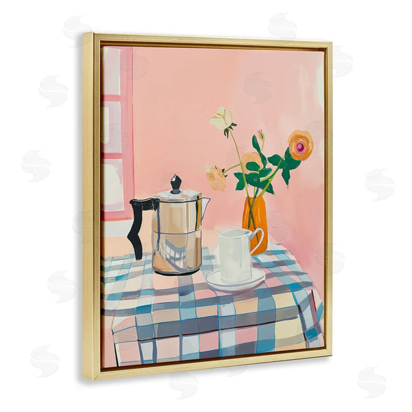 Stupell Industries Arlington Prints | Pink Retro Kitchen Table