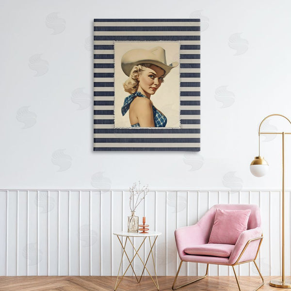 Stupell Industries Arlington Prints | Retro Cowgirl Stripes