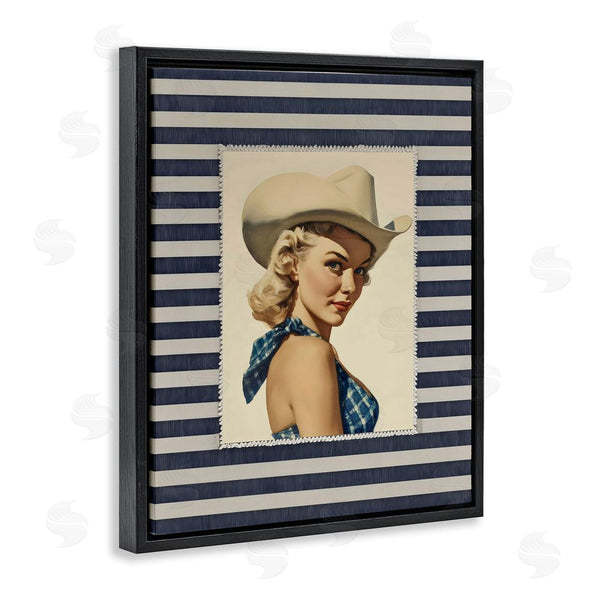 Stupell Industries Arlington Prints | Retro Cowgirl Stripes