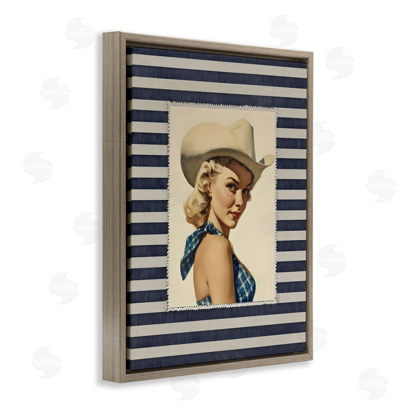 Stupell Industries Arlington Prints | Retro Cowgirl Stripes