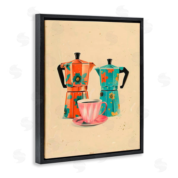 Stupell Industries Arlington Prints | Retro Morning Moka Pots