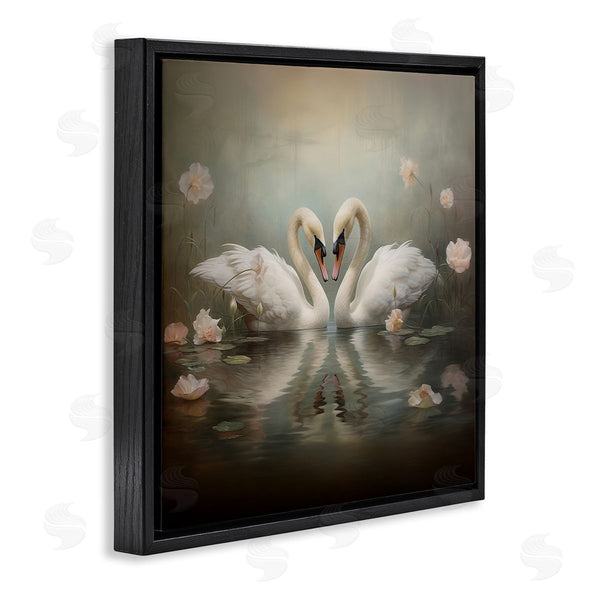 Stupell Industries Arlington Prints | Romantic Swans In Floral Pond