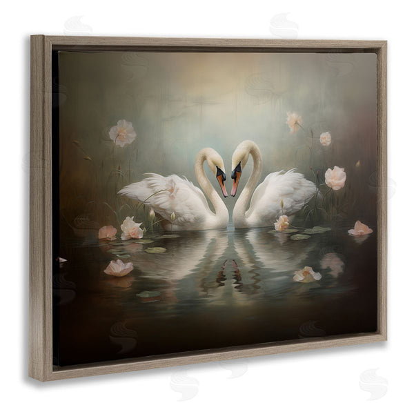 Stupell Industries Arlington Prints | Romantic Swans Reflection