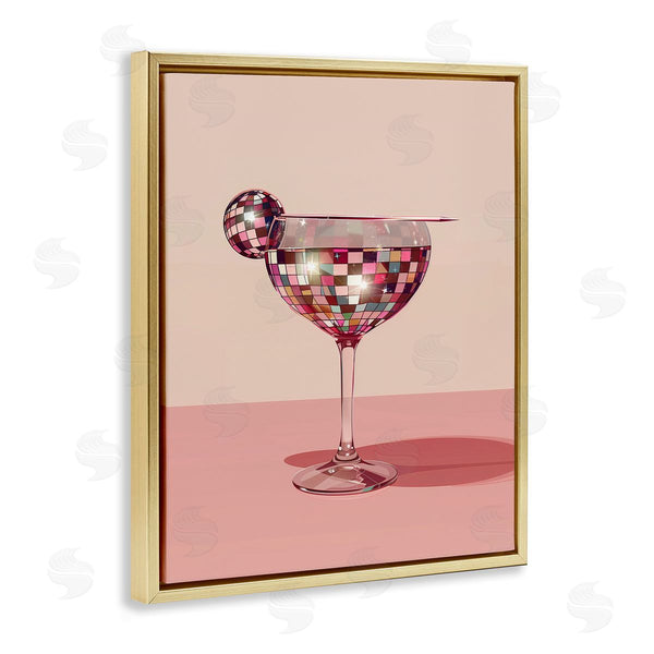Stupell Industries Arlington Prints | Rosy Hued Disco Drink