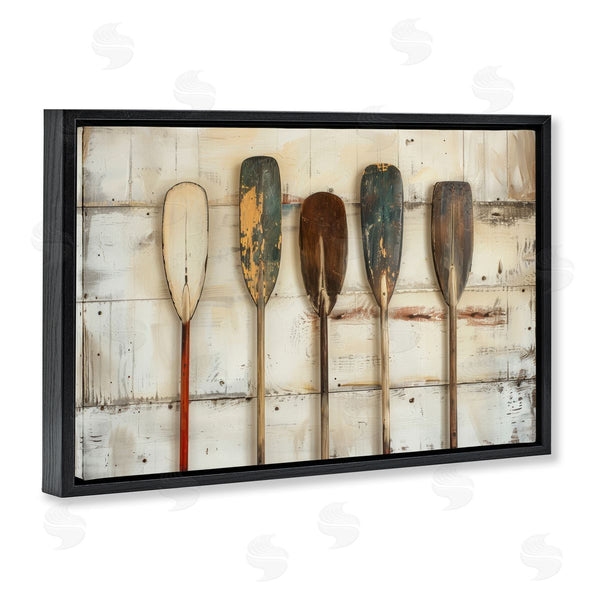 Stupell Industries Arlington Prints | Rustic Oar Lineup