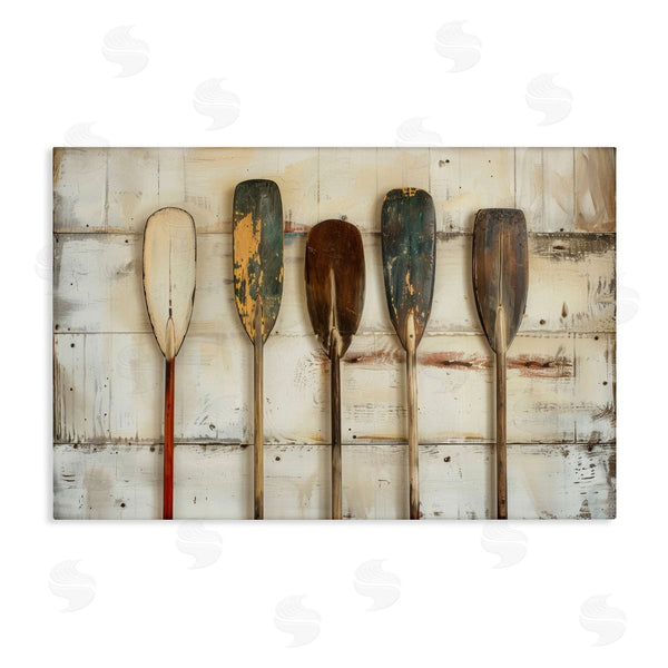 stupell industries Arlington Prints | Rustic Oar Lineup