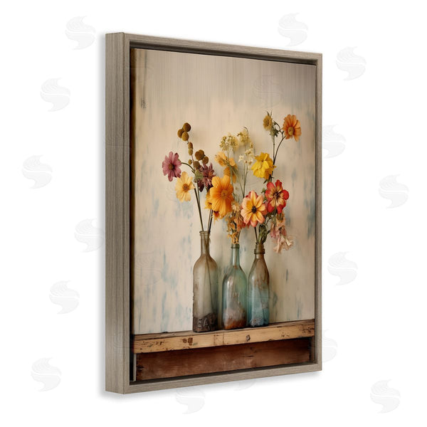 Stupell Industries Arlington Prints | Rustic Spring Flowers Shelf