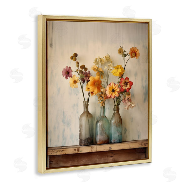 Stupell Industries Arlington Prints | Rustic Spring Flowers Shelf