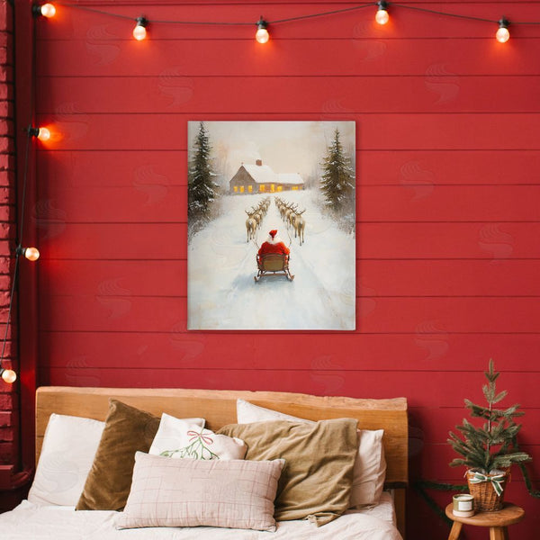 Stupell Industries Arlington Prints | Santa's Visit Sleigh Ride Wall Art