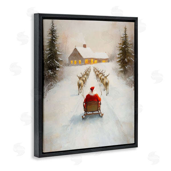 Stupell Industries Arlington Prints | Santa's Visit Sleigh Ride Wall Art