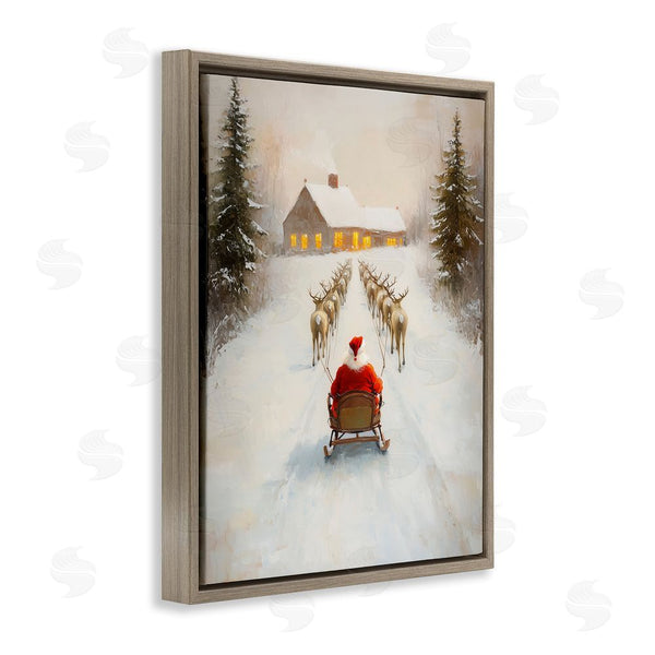 Stupell Industries Arlington Prints | Santa's Visit Sleigh Ride Wall Art