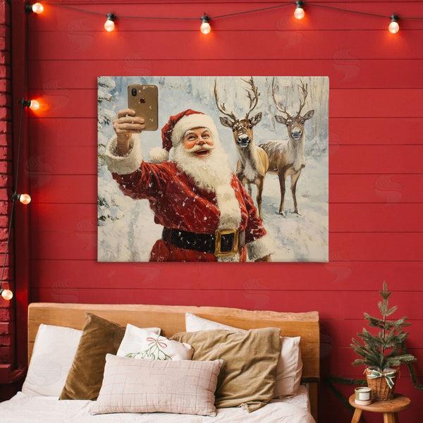 Stupell Industries Arlington Prints | Santa Selfie With Reindeer Wall Art
