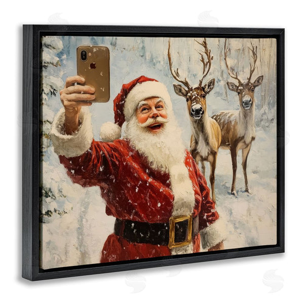 Stupell Industries Arlington Prints | Santa Selfie With Reindeer Wall Art
