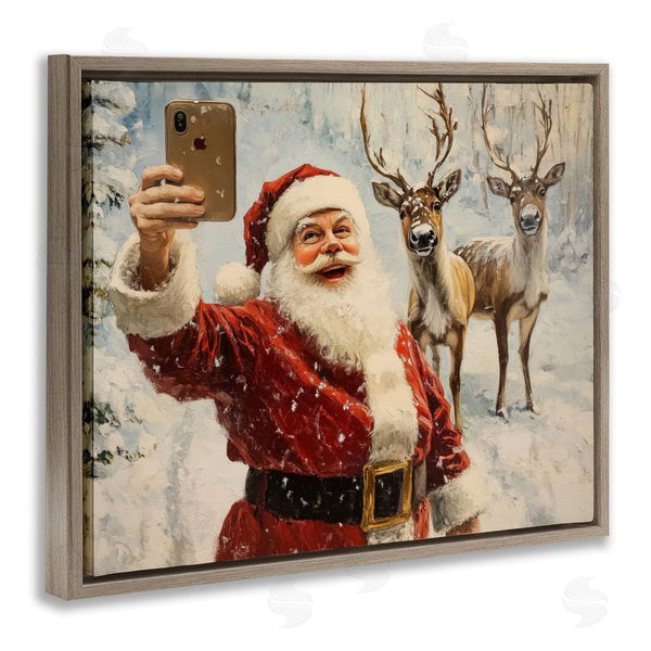 Stupell Industries Arlington Prints | Santa Selfie With Reindeer Wall Art