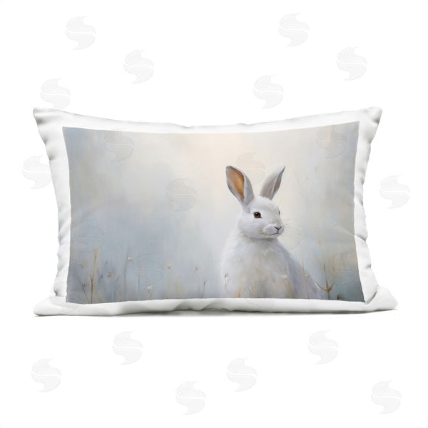 Stupell Industries Arlington Prints | Serene White Rabbit Printed Throw Pillow