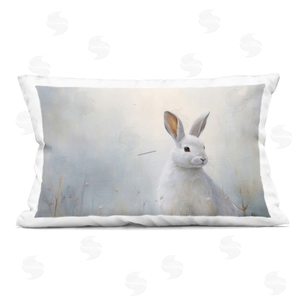 stupell industries Arlington Prints | Serene White Rabbit Printed Throw Pillow