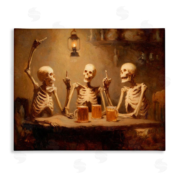Stupell Industries Arlington Prints | Skeletons Drinking At Tavern Wall Art