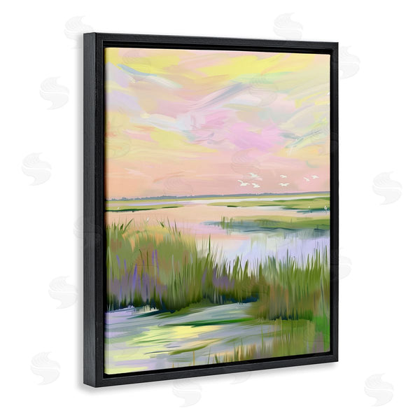 Stupell Industries Arlington Prints | Soft Pink Marshland Sunrise