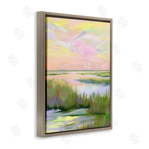 Stupell Industries Arlington Prints | Soft Pink Marshland Sunrise