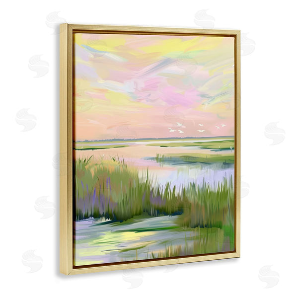 Stupell Industries Arlington Prints | Soft Pink Marshland Sunrise