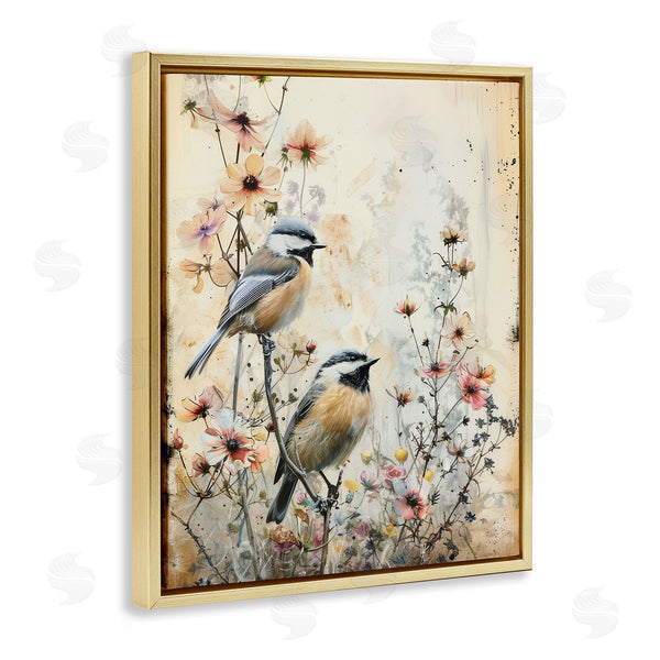 Stupell Industries Arlington Prints | Sparrows Perched On Florals