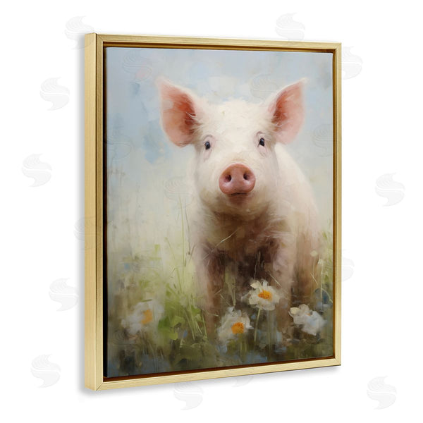 Stupell Industries Arlington Prints | Spring Garden Piggy
