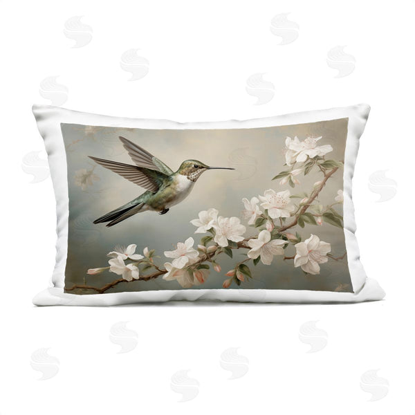 Stupell Industries Arlington Prints | Spring Hummingbird & Florals Printed Throw Pillow