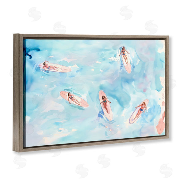 Stupell Industries Arlington Prints | Surfer Girls On Sea
