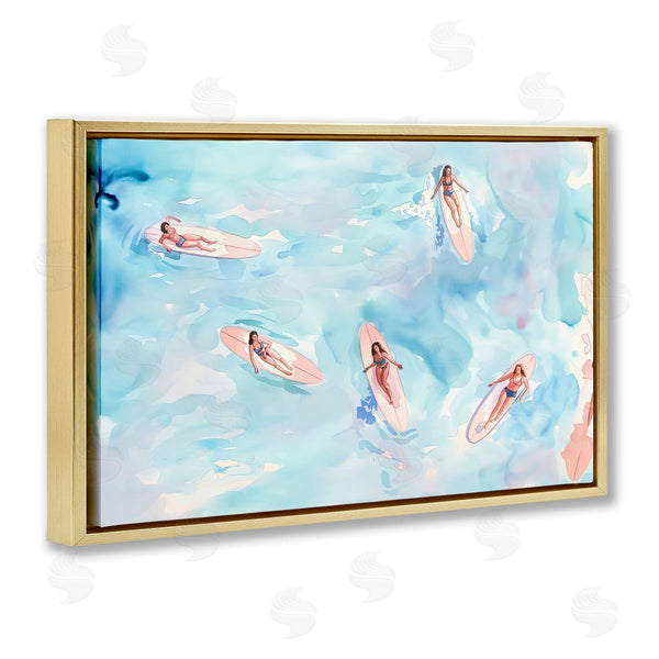 Stupell Industries Arlington Prints | Surfer Girls On Sea
