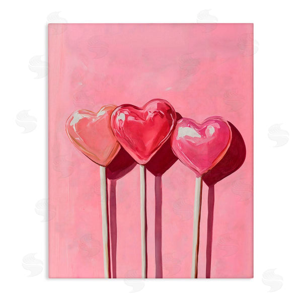 stupell industries Arlington Prints | Three Lollipops on Pink