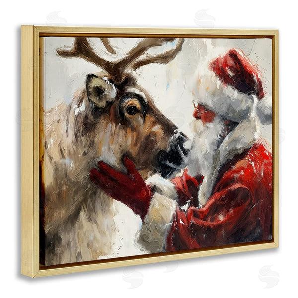 Stupell Industries Arlington Prints | Traditional Santa & Reindeer