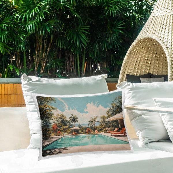 Stupell Industries Arlington Prints | Tropical Villa Swimming Pool