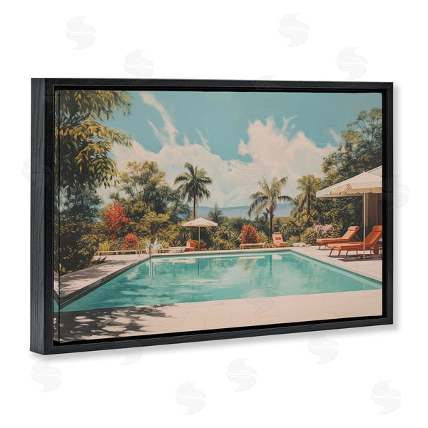 Stupell Industries Arlington Prints | Tropical Villa Swimming Pool
